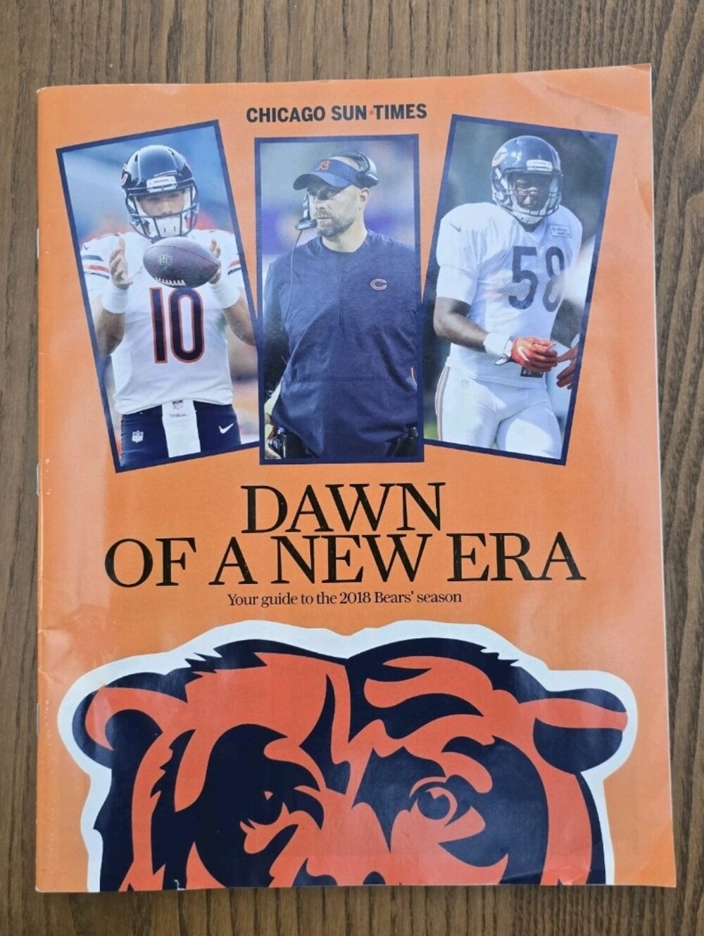 Chicago Bears 2018 Sun-Times Season Guide Dawn of a New Era Roquan Smith RC